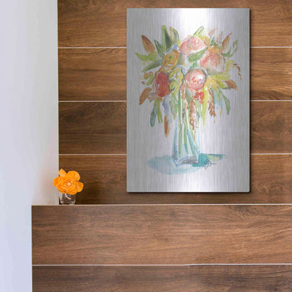 Luxe Metal Art 'Spring Memories' by Jessica Mingo, Metal Wall Art,12x16