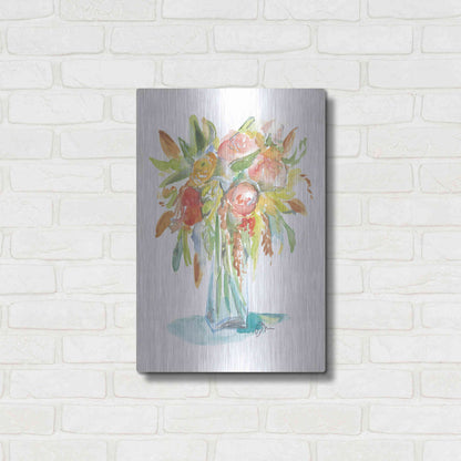 Luxe Metal Art 'Spring Memories' by Jessica Mingo, Metal Wall Art,16x24