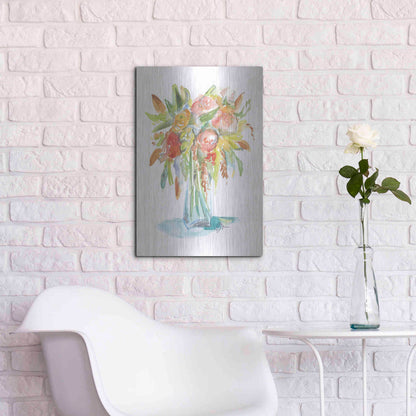 Luxe Metal Art 'Spring Memories' by Jessica Mingo, Metal Wall Art,16x24