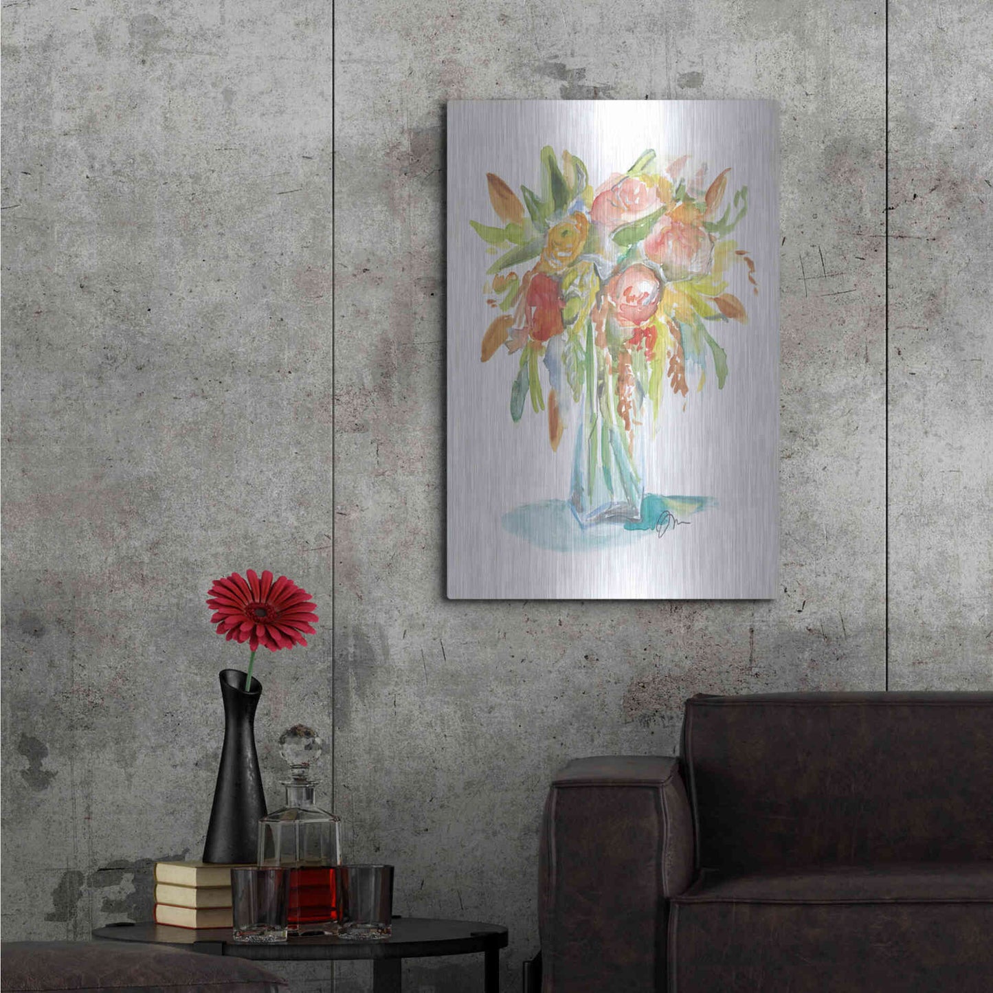 Luxe Metal Art 'Spring Memories' by Jessica Mingo, Metal Wall Art,24x36