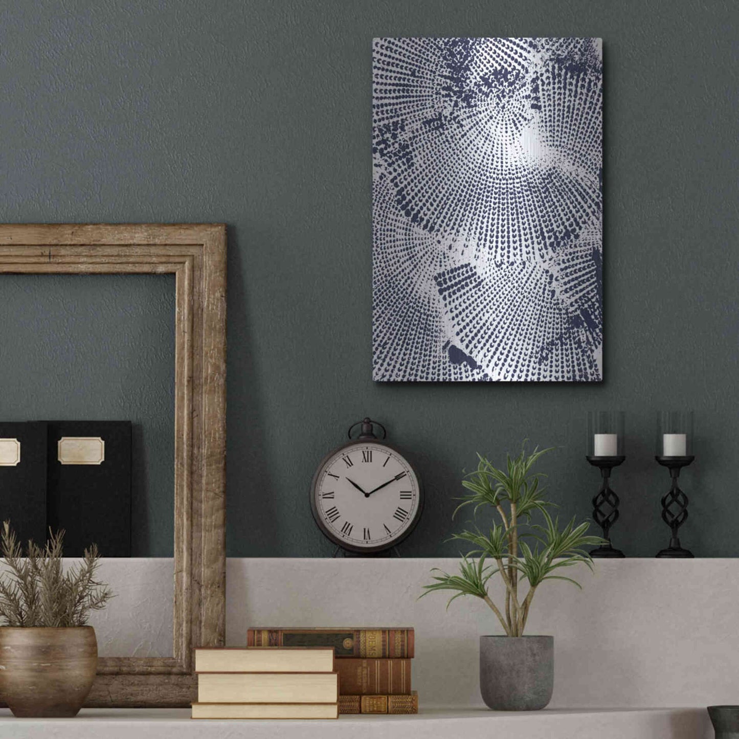 Luxe Metal Art 'Running Circles 2' by Kamdon Kreations, Metal Wall Art,12x16