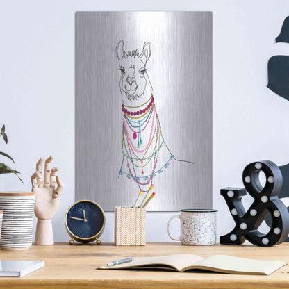 Luxe Metal Art 'Al-Pac-A Bunch of Necklaces' by Kamdon Kreations, Metal Wall Art,12x16