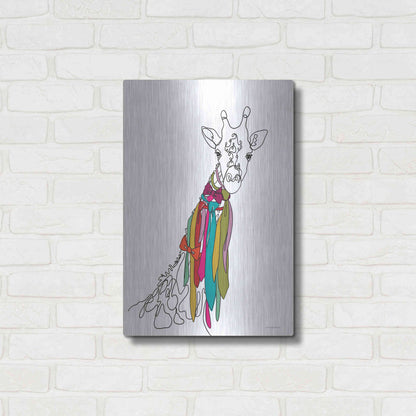 Luxe Metal Art 'How Do I Look' by Kamdon Kreations, Metal Wall Art,16x24
