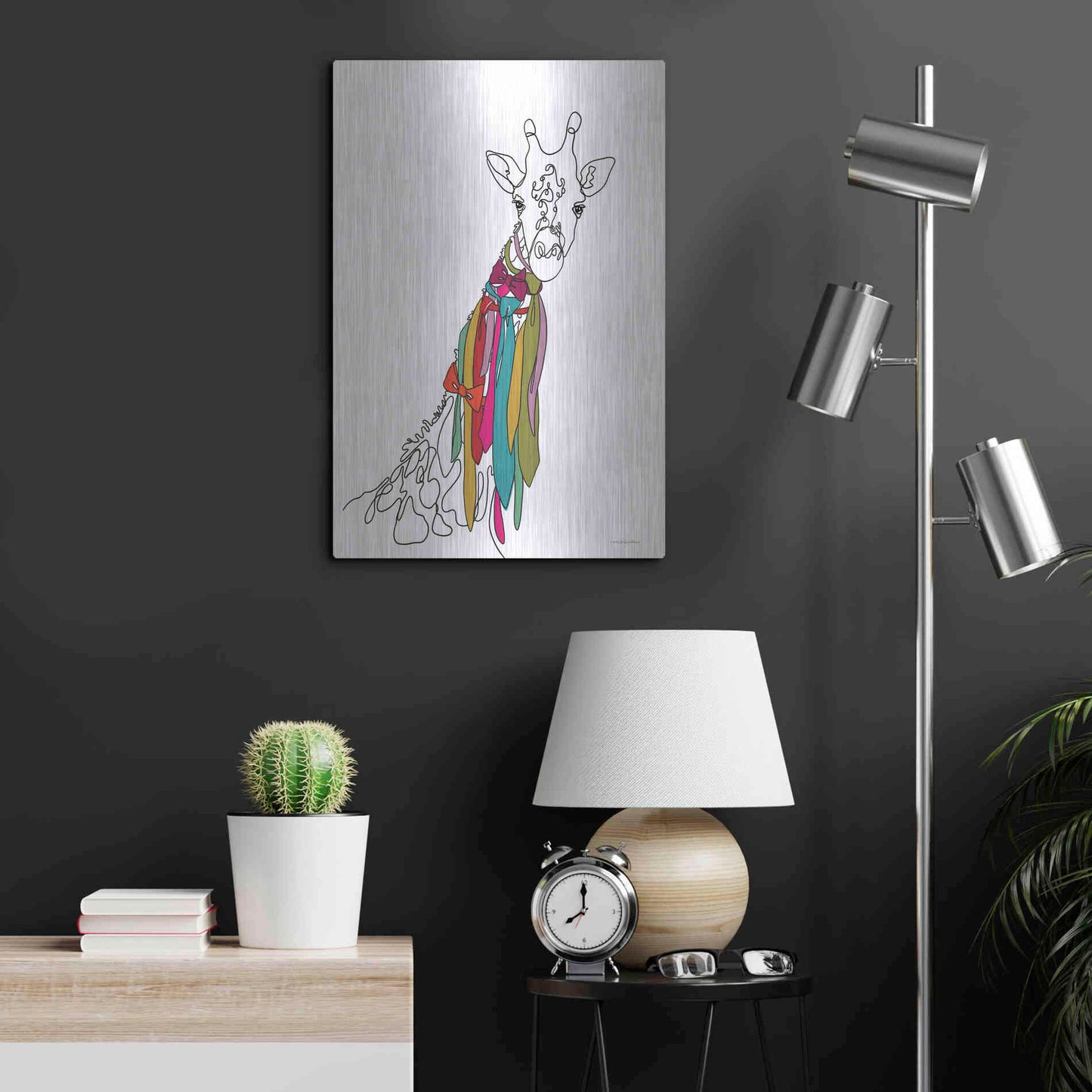 Luxe Metal Art 'How Do I Look' by Kamdon Kreations, Metal Wall Art,16x24