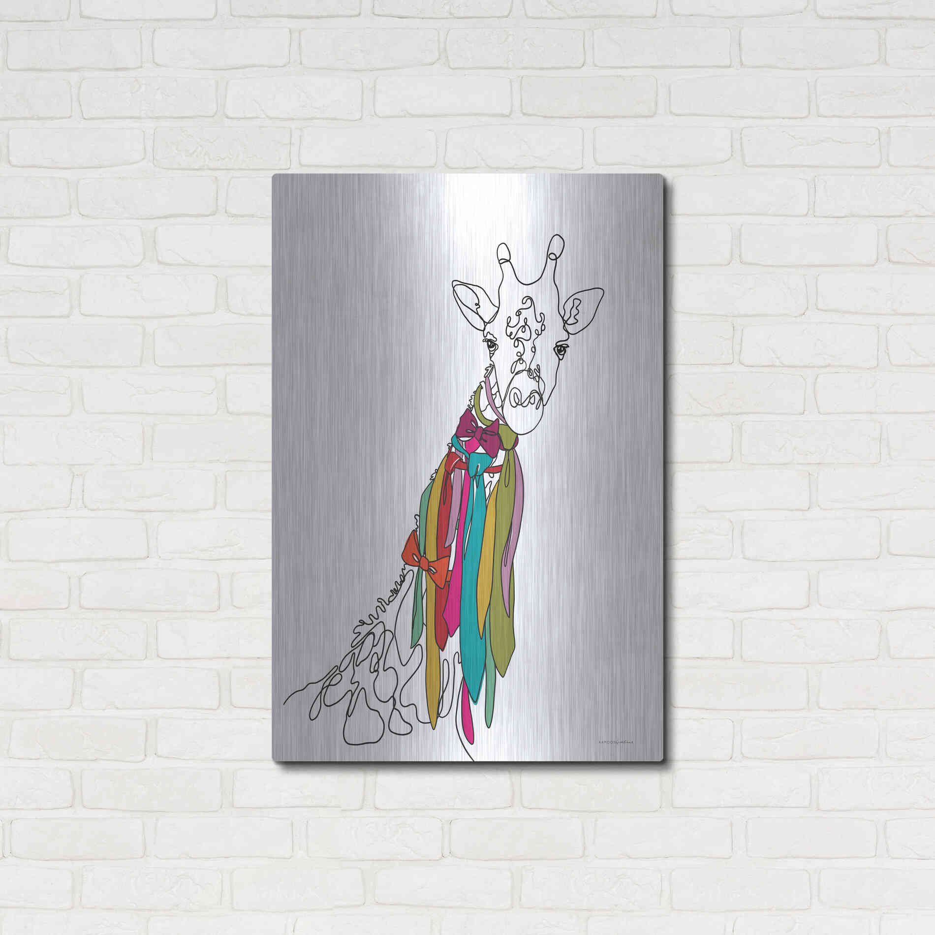 Luxe Metal Art 'How Do I Look' by Kamdon Kreations, Metal Wall Art,24x36
