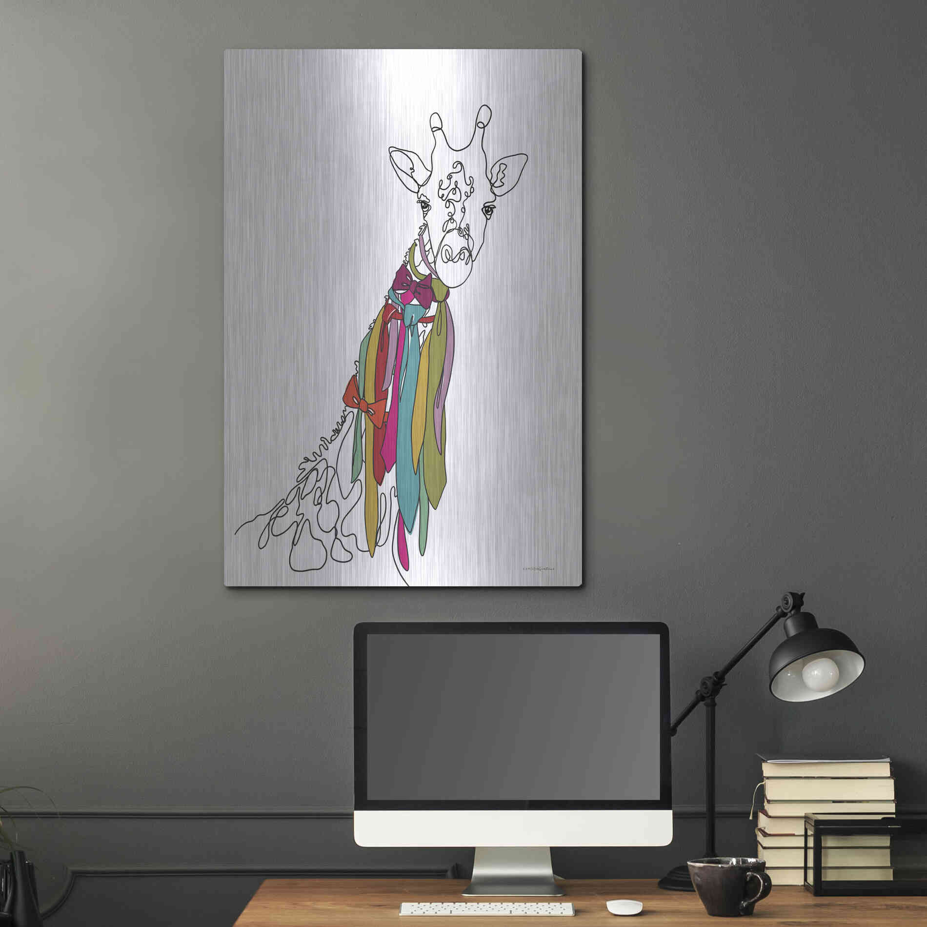 Luxe Metal Art 'How Do I Look' by Kamdon Kreations, Metal Wall Art,24x36
