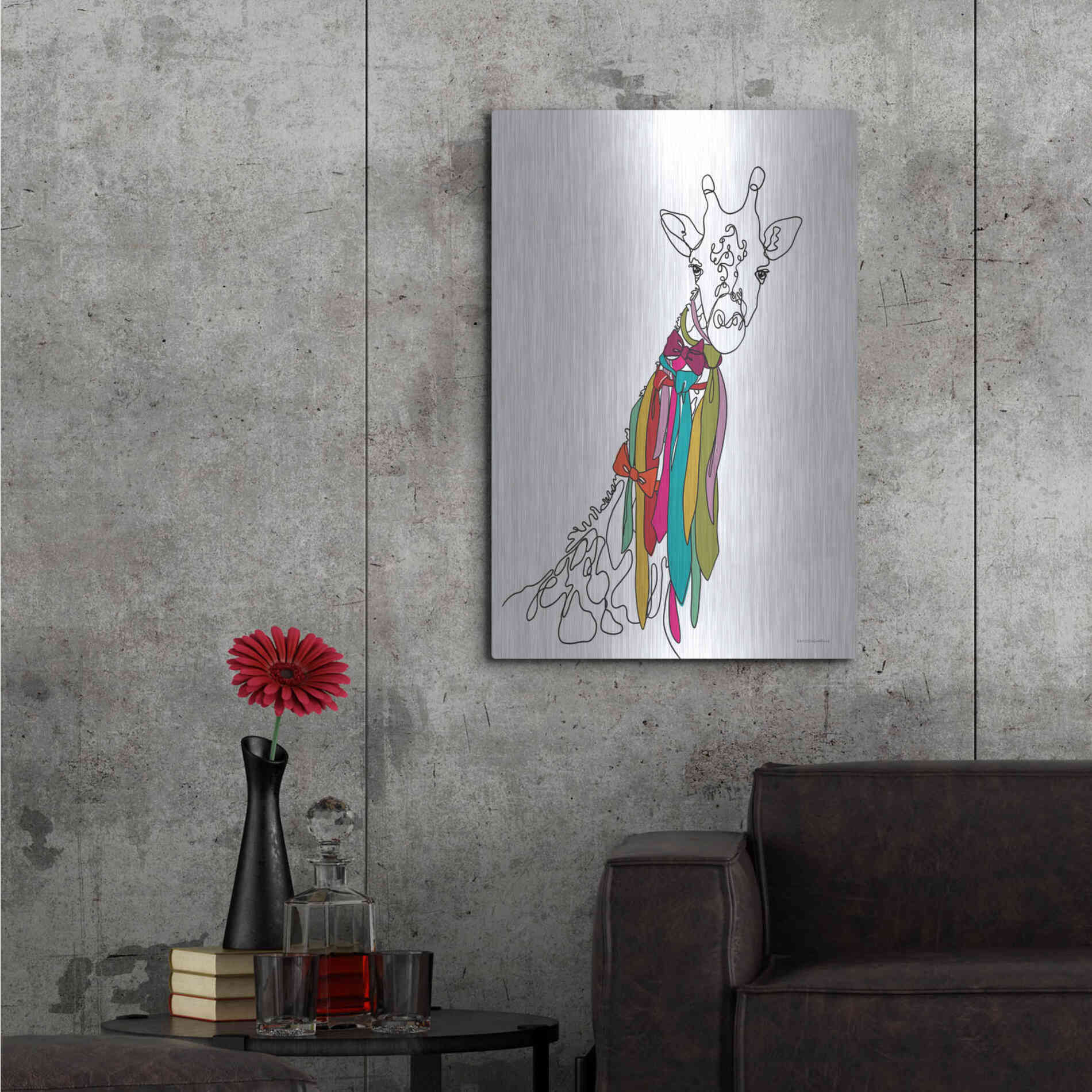 Luxe Metal Art 'How Do I Look' by Kamdon Kreations, Metal Wall Art,24x36