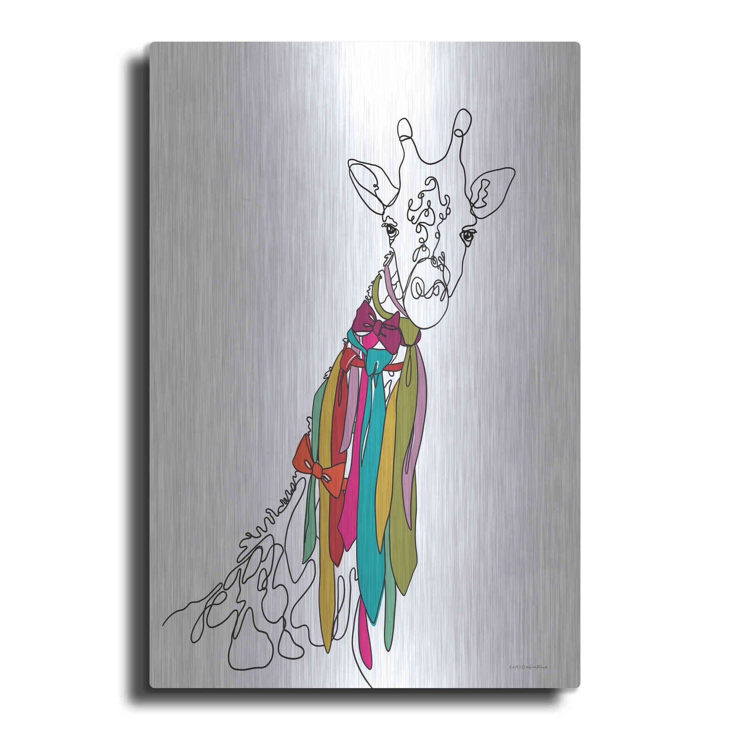 Luxe Metal Art 'How Do I Look' by Kamdon Kreations, Metal Wall Art
