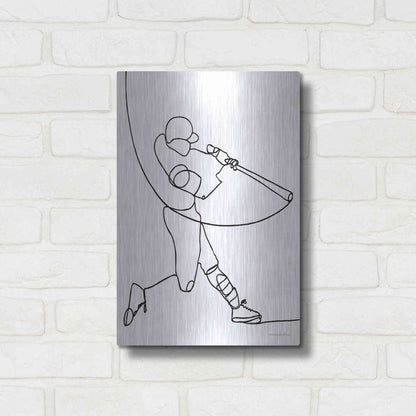 Luxe Metal Art 'Grand Slam' by Kamdon Kreations, Metal Wall Art,12x16