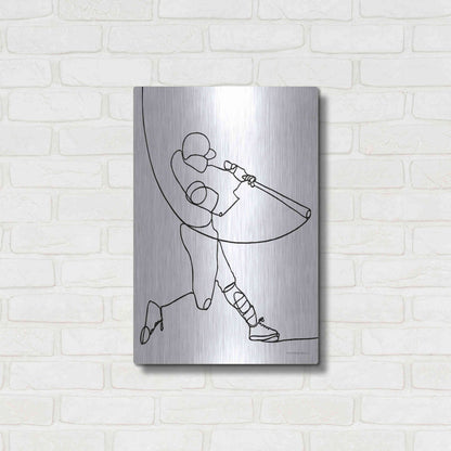 Luxe Metal Art 'Grand Slam' by Kamdon Kreations, Metal Wall Art,16x24
