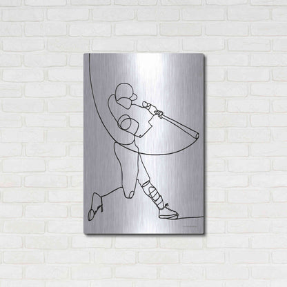 Luxe Metal Art 'Grand Slam' by Kamdon Kreations, Metal Wall Art,24x36