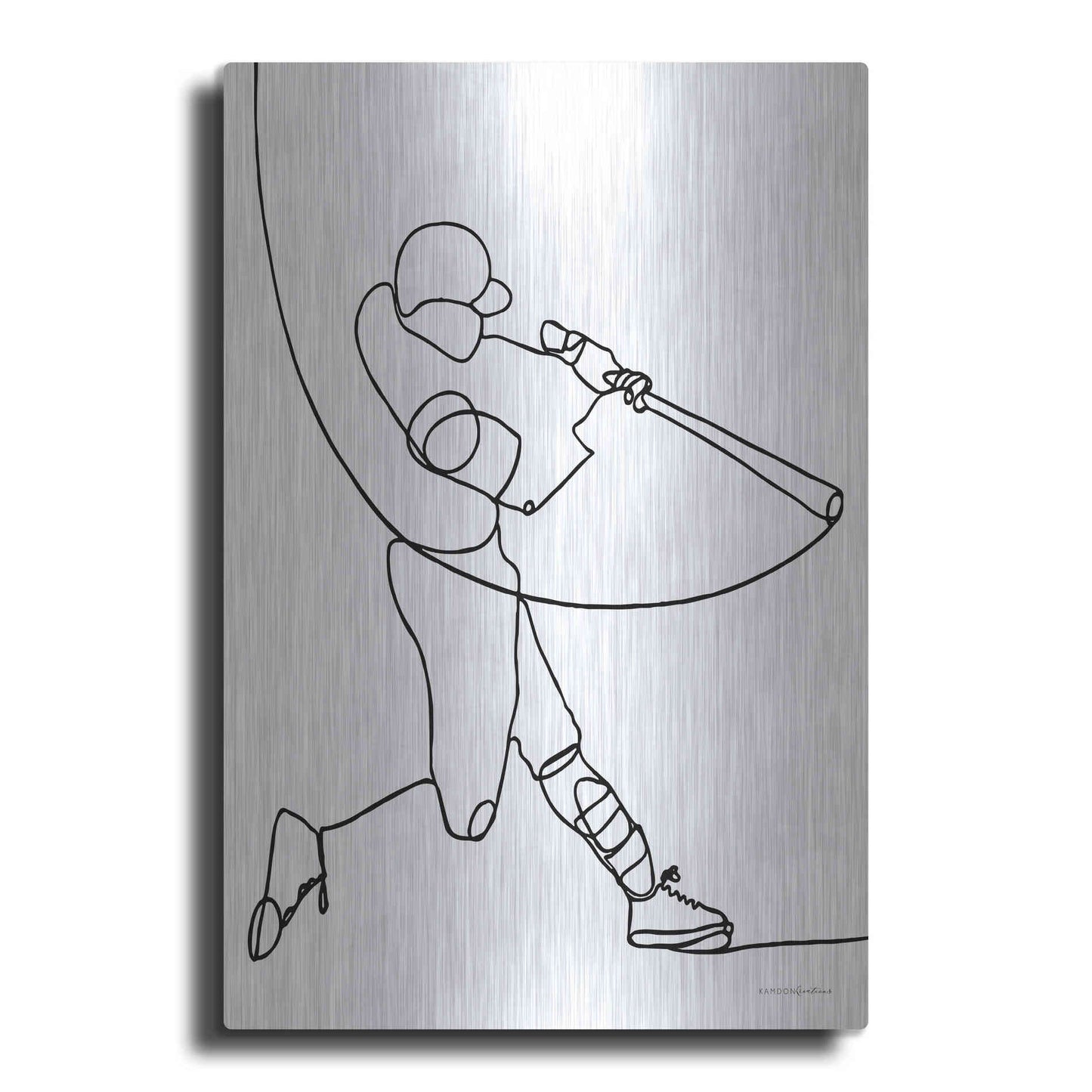 Luxe Metal Art 'Grand Slam' by Kamdon Kreations, Metal Wall Art