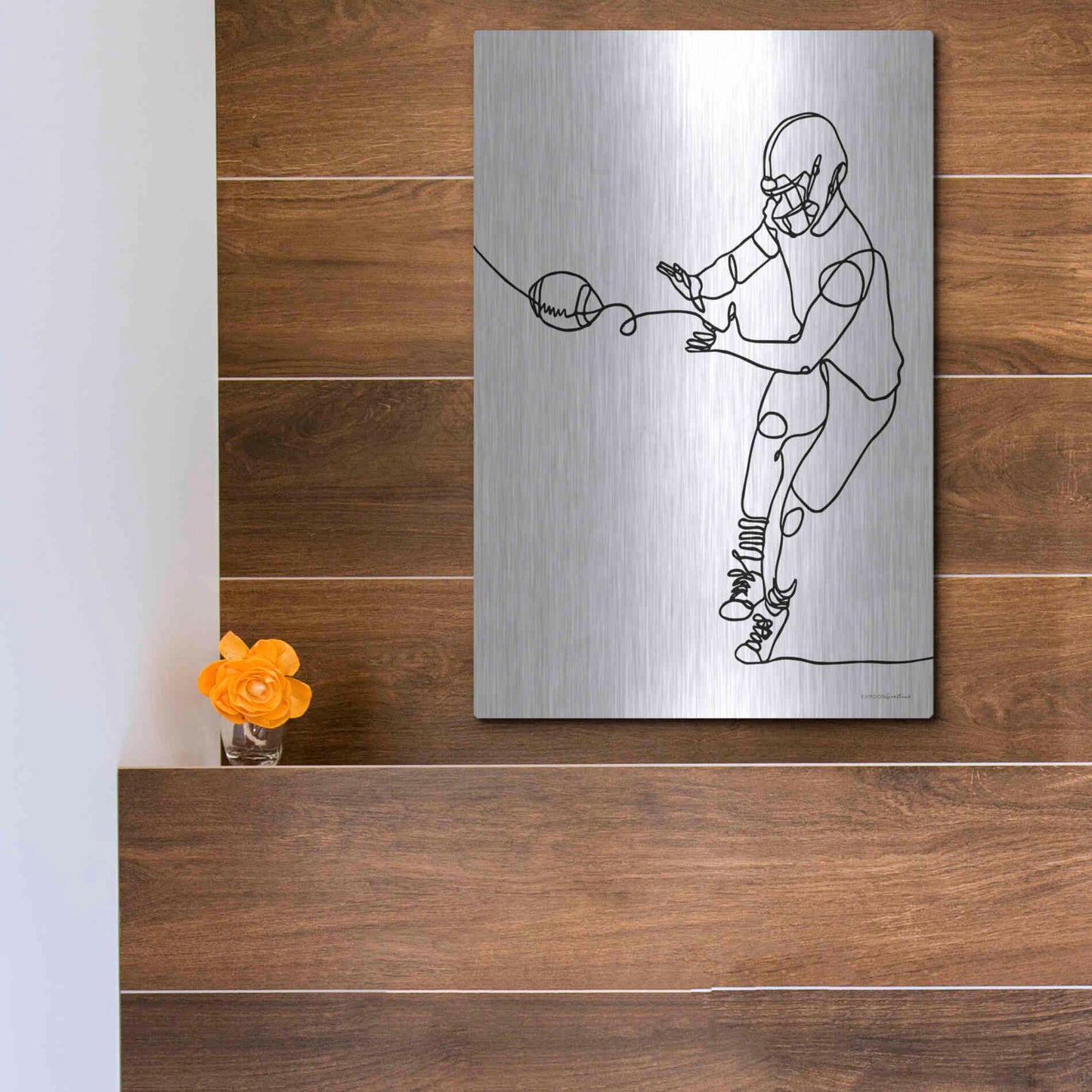 Luxe Metal Art 'Catch' by Kamdon Kreations, Metal Wall Art,12x16