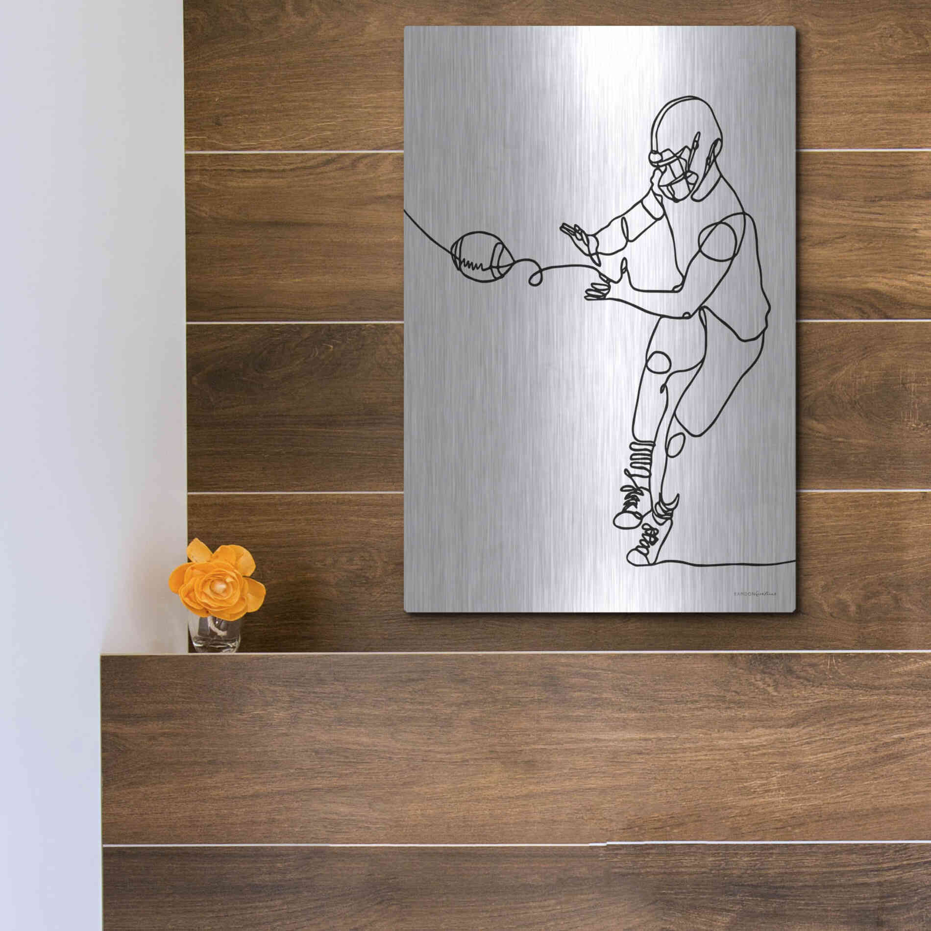 Luxe Metal Art 'Catch' by Kamdon Kreations, Metal Wall Art,12x16