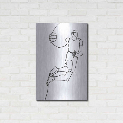 Luxe Metal Art 'Dunk' by Kamdon Kreations, Metal Wall Art,24x36