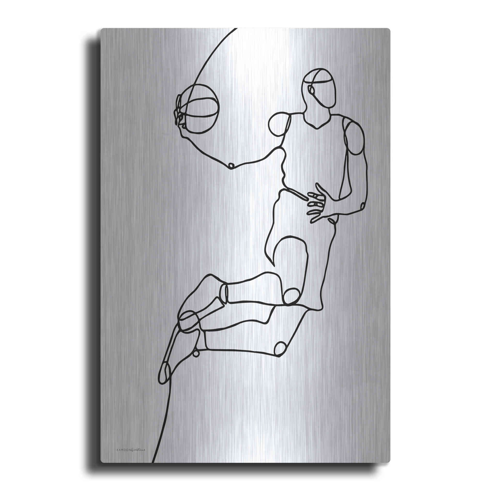 Luxe Metal Art 'Dunk' by Kamdon Kreations, Metal Wall Art