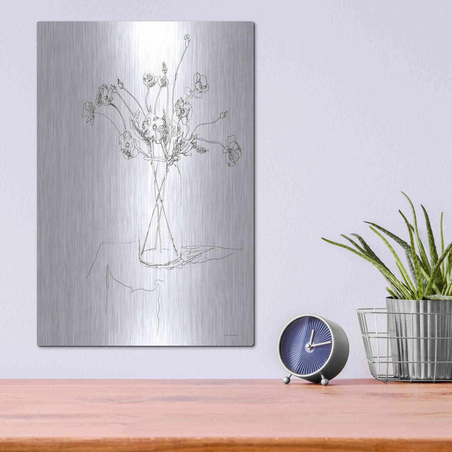 Luxe Metal Art 'Leftover Spaghetti Jar' by Kamdon Kreations, Metal Wall Art,12x16