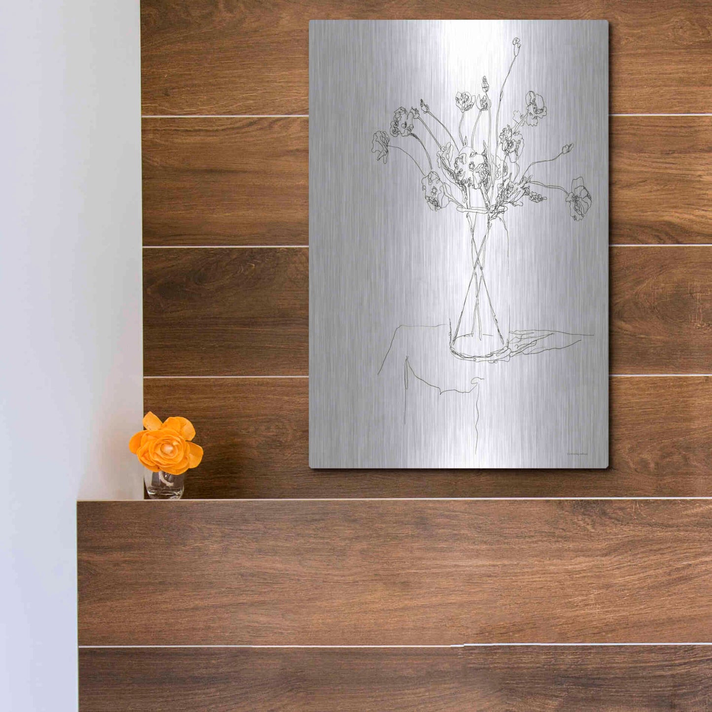 Luxe Metal Art 'Leftover Spaghetti Jar' by Kamdon Kreations, Metal Wall Art,12x16