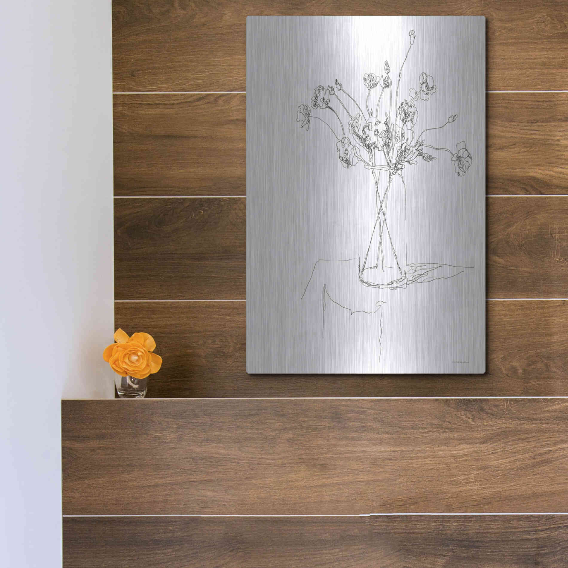Luxe Metal Art 'Leftover Spaghetti Jar' by Kamdon Kreations, Metal Wall Art,12x16