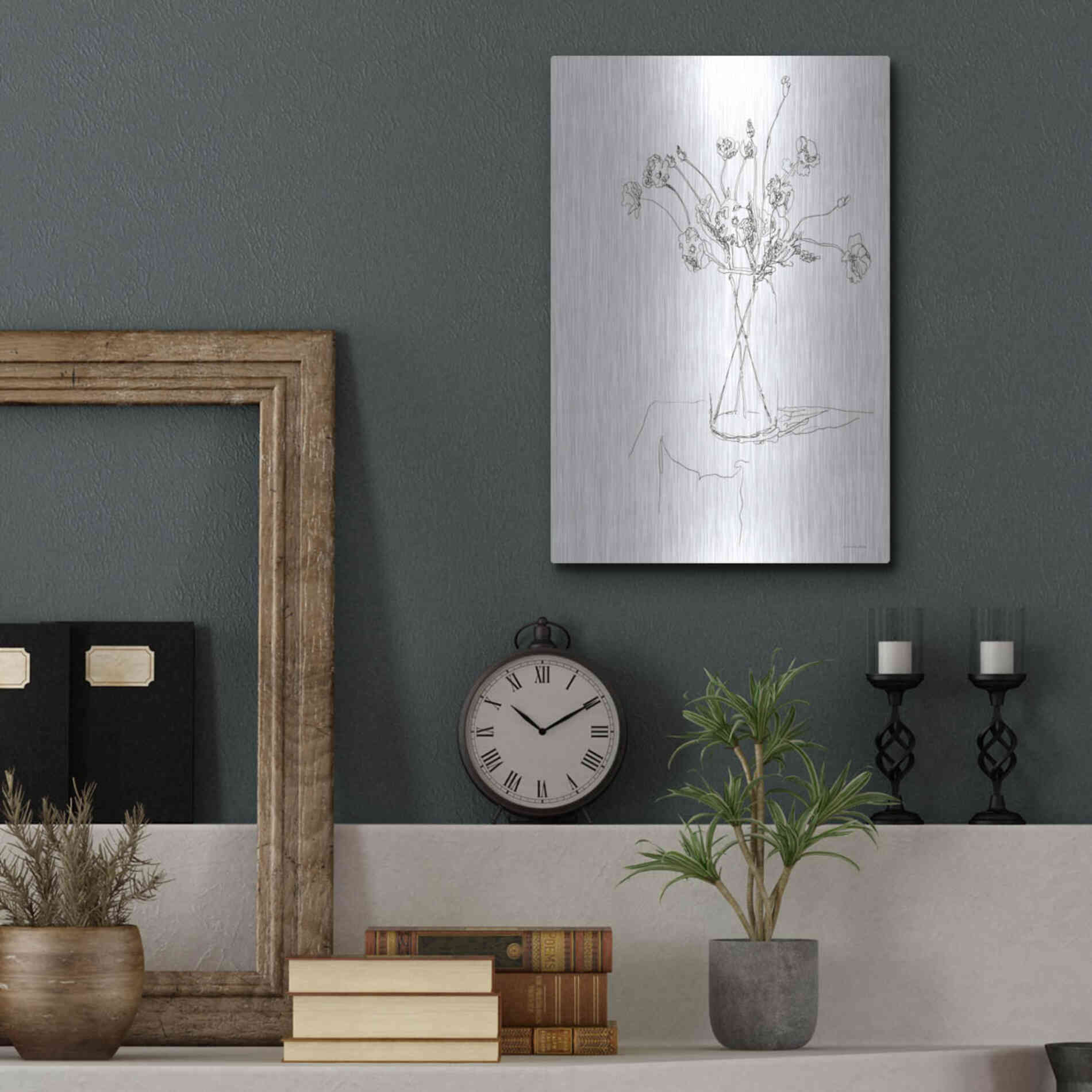 Luxe Metal Art 'Leftover Spaghetti Jar' by Kamdon Kreations, Metal Wall Art,12x16