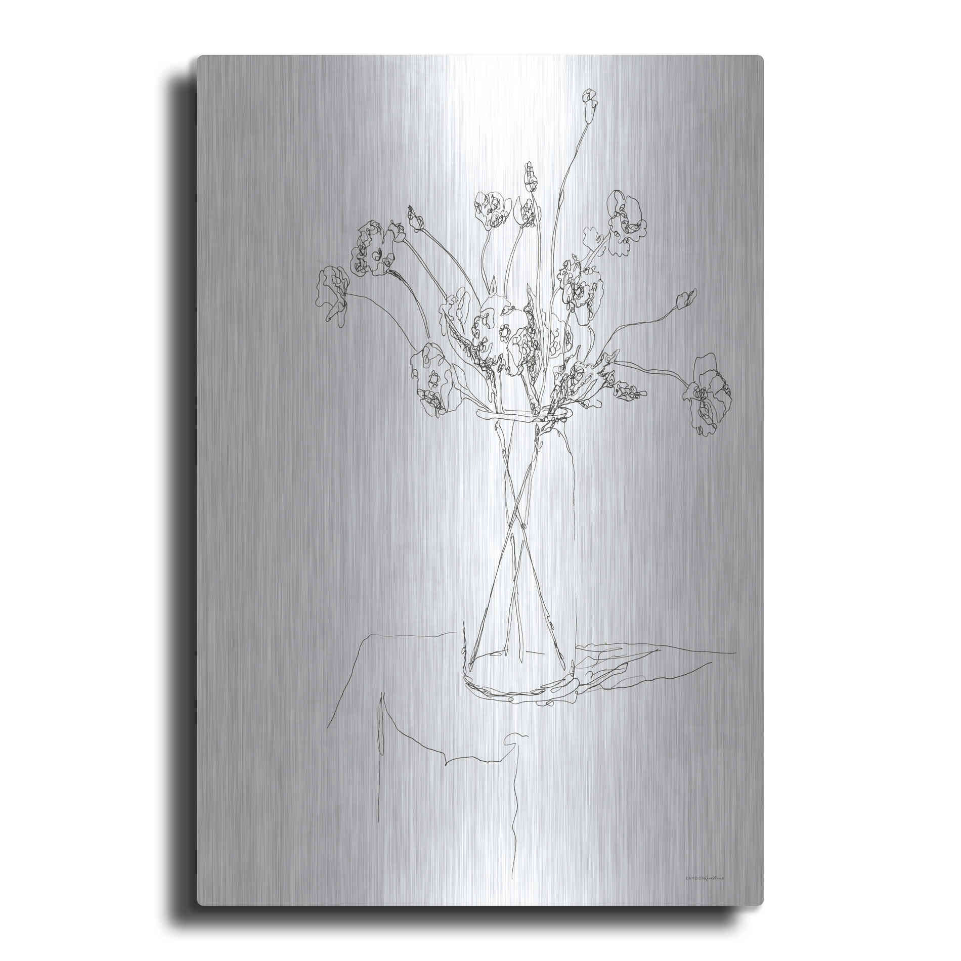Luxe Metal Art 'Leftover Spaghetti Jar' by Kamdon Kreations, Metal Wall Art