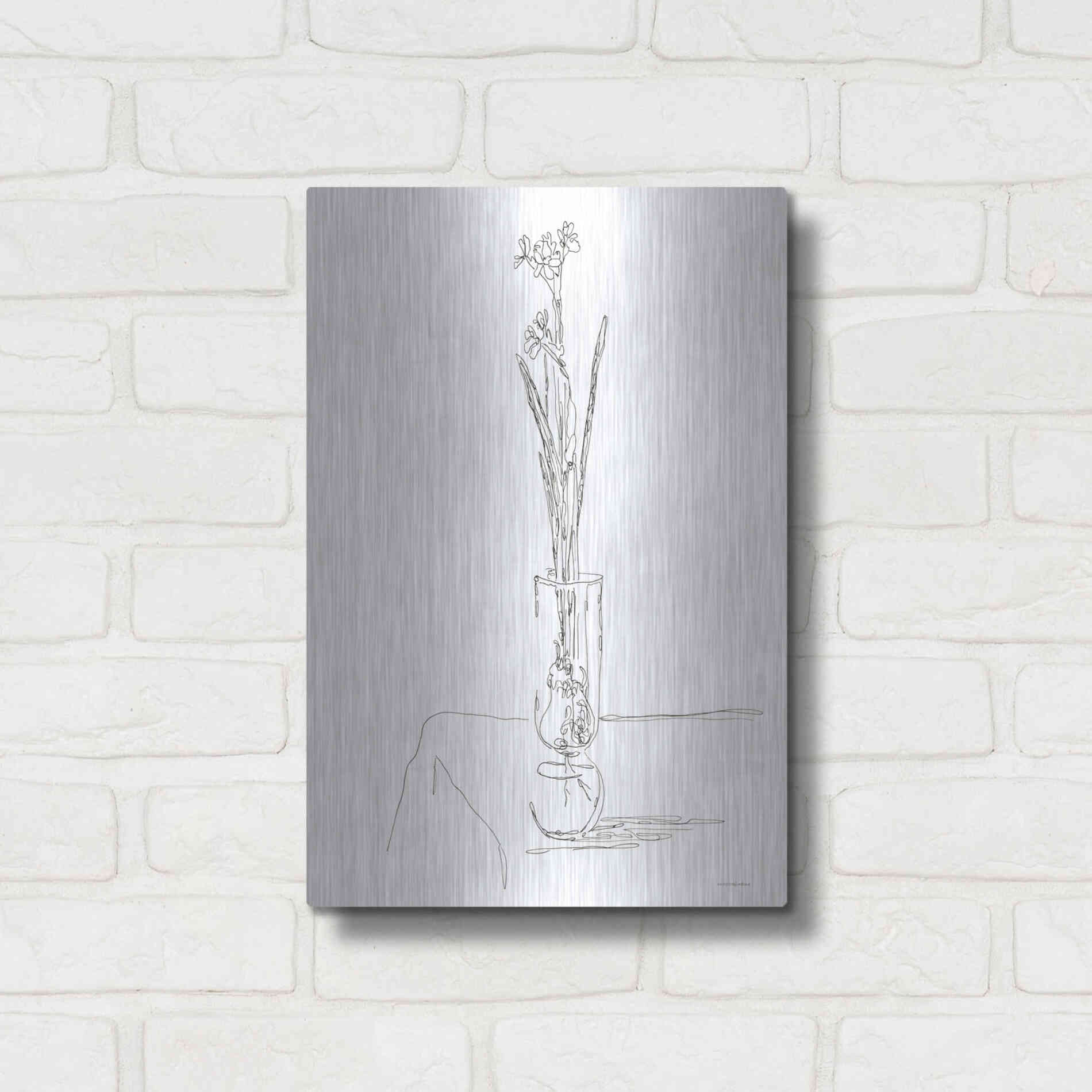 Luxe Metal Art 'The Way We Grow' by Kamdon Kreations, Metal Wall Art,12x16