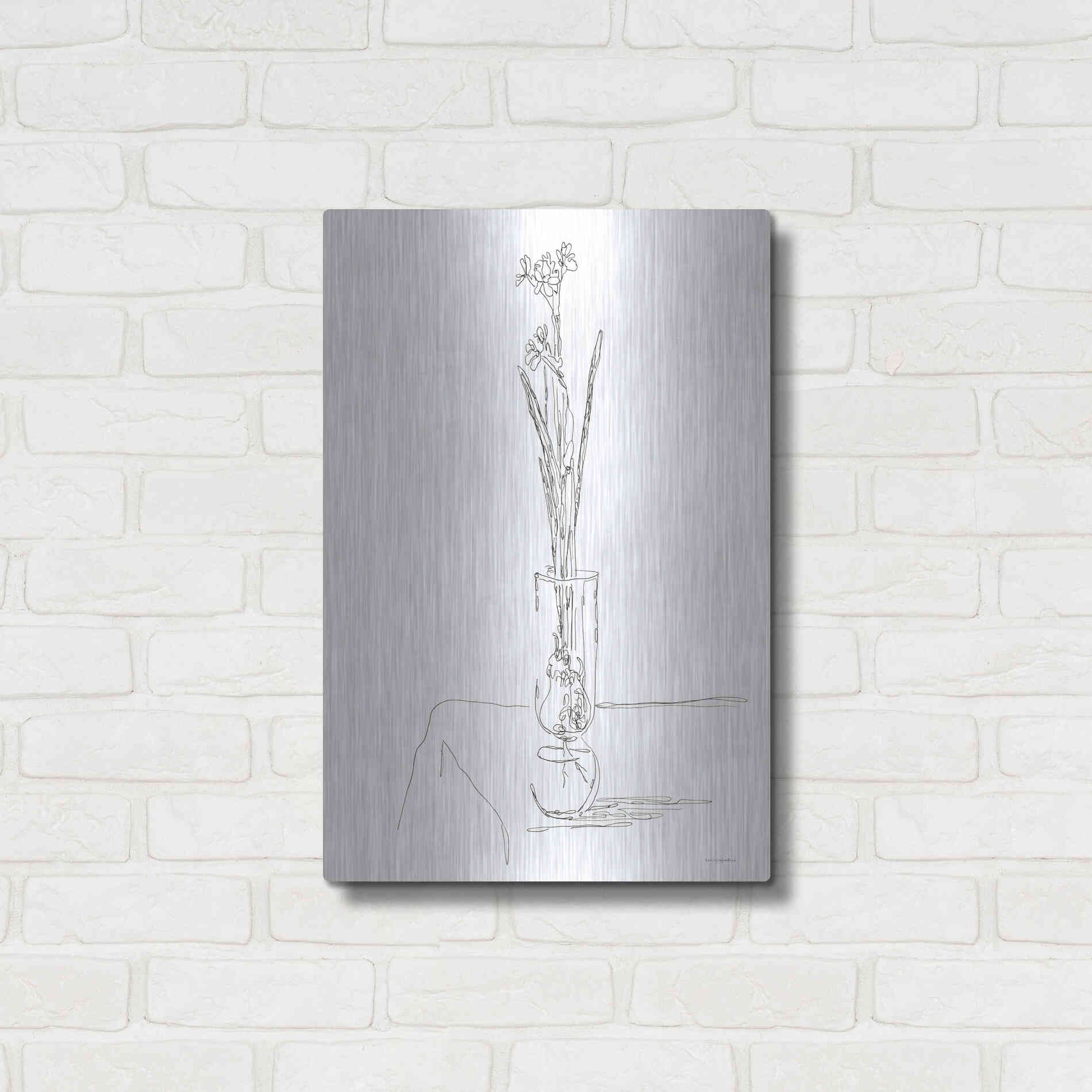 Luxe Metal Art 'The Way We Grow' by Kamdon Kreations, Metal Wall Art,16x24
