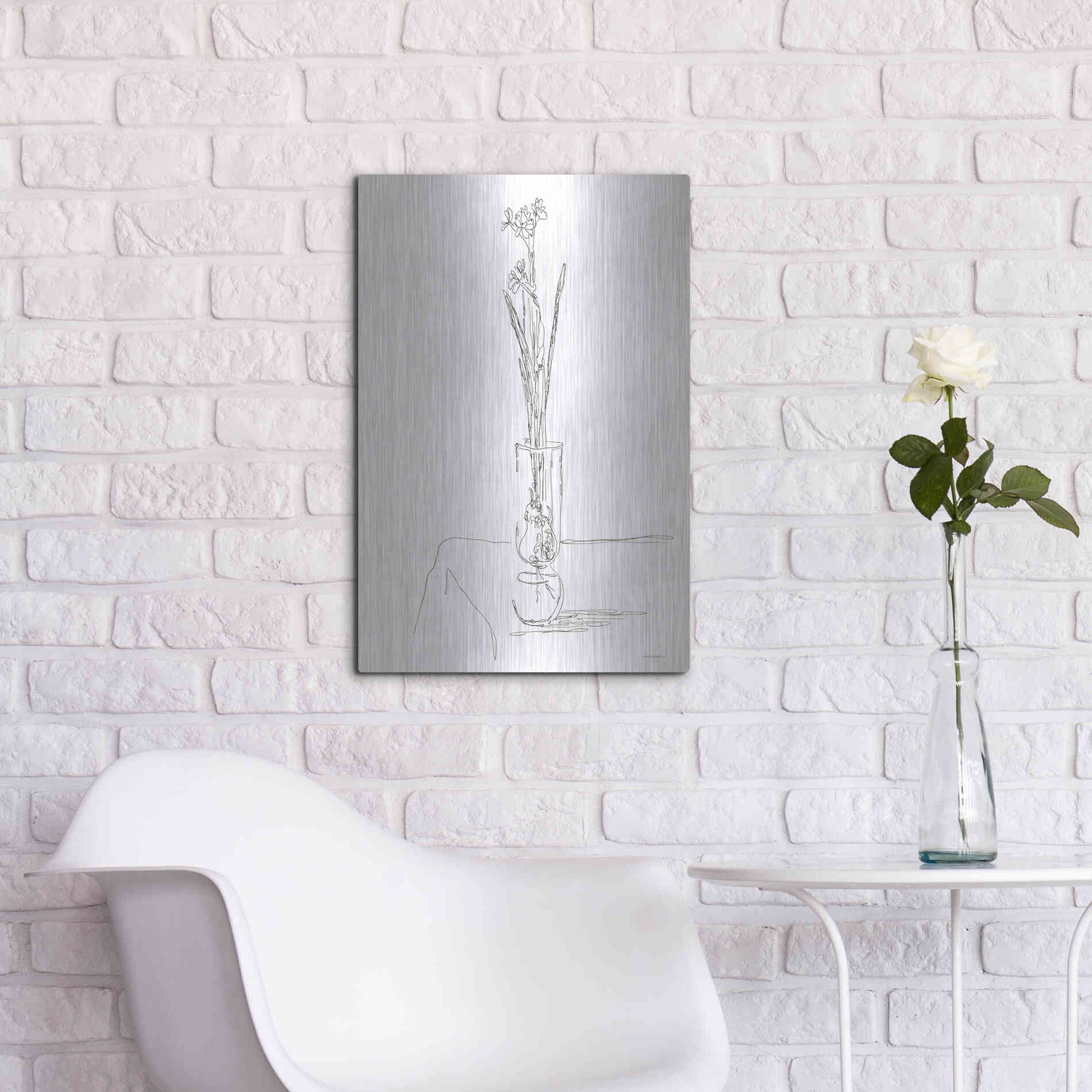 Luxe Metal Art 'The Way We Grow' by Kamdon Kreations, Metal Wall Art,16x24