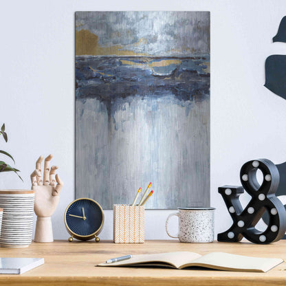 Luxe Metal Art 'The Edge' by Kamdon Kreations, Metal Wall Art,12x16