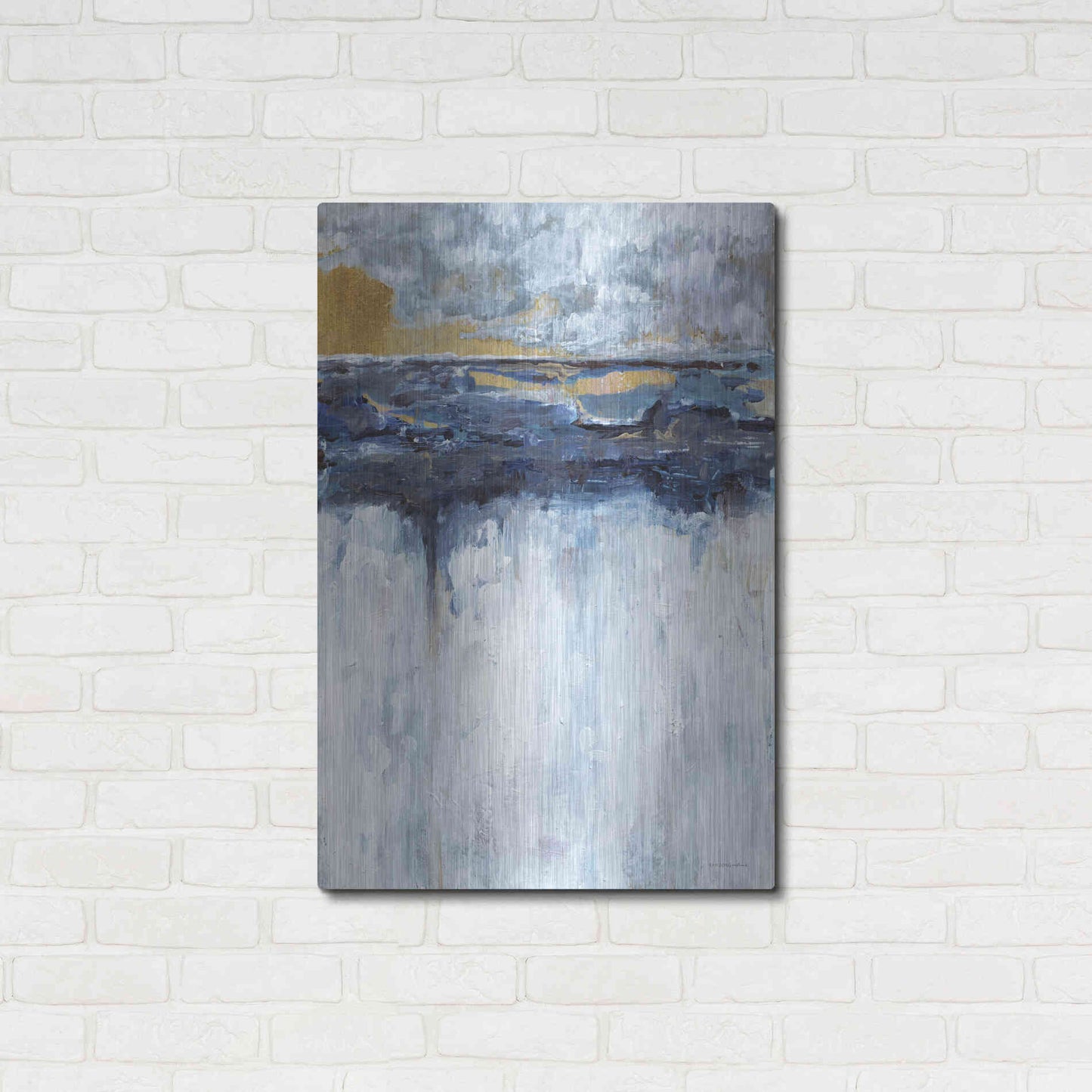 Luxe Metal Art 'The Edge' by Kamdon Kreations, Metal Wall Art,24x36