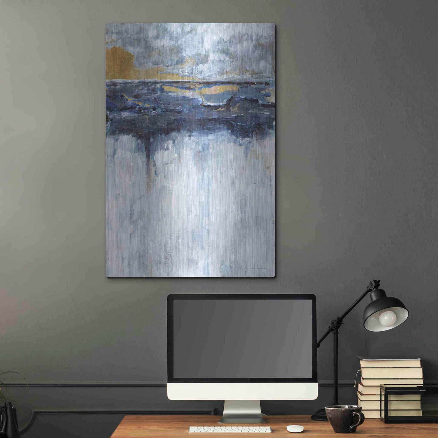 Luxe Metal Art 'The Edge' by Kamdon Kreations, Metal Wall Art,24x36