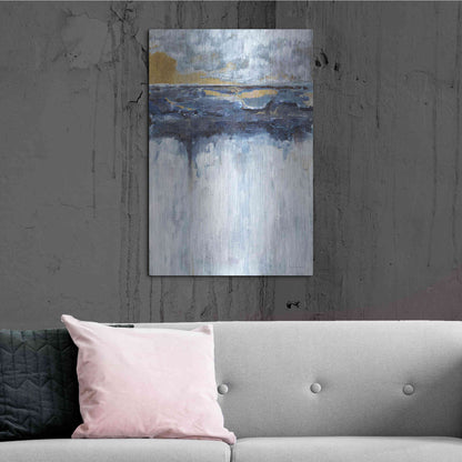 Luxe Metal Art 'The Edge' by Kamdon Kreations, Metal Wall Art,24x36