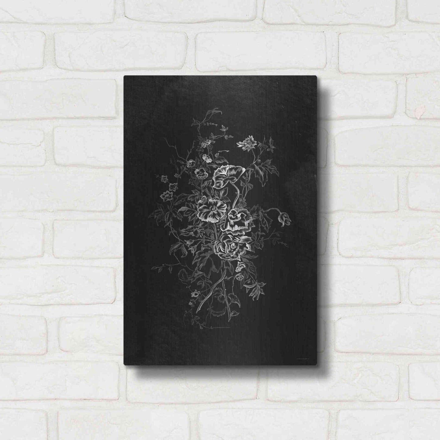 Luxe Metal Art 'Lacey Flowers' by Kamdon Kreations, Metal Wall Art,12x16