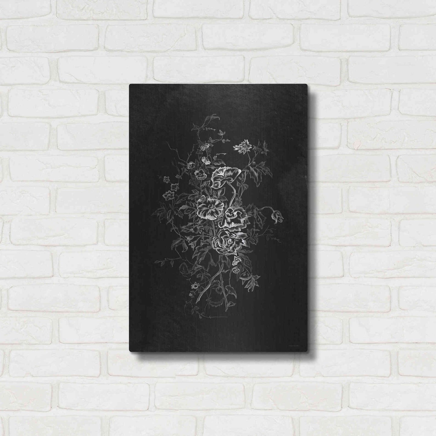 Luxe Metal Art 'Lacey Flowers' by Kamdon Kreations, Metal Wall Art,16x24