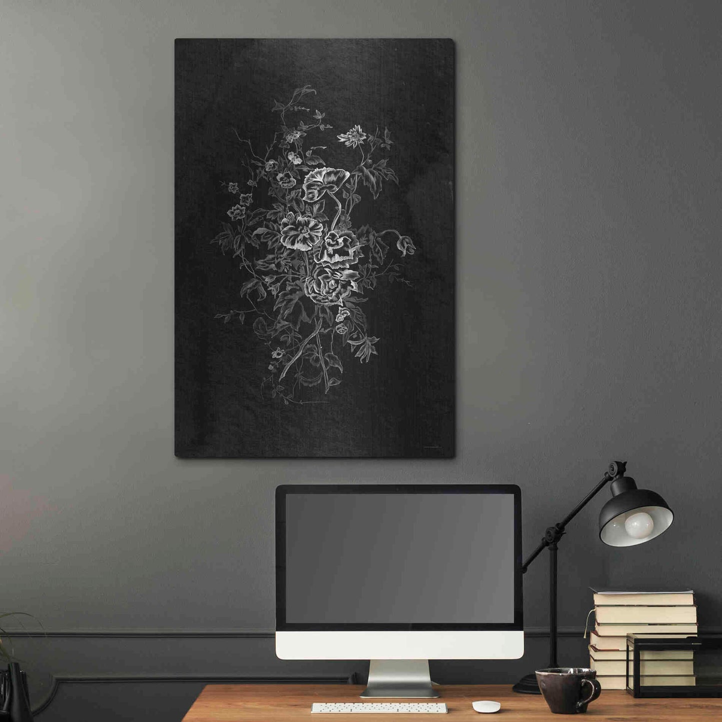 Luxe Metal Art 'Lacey Flowers' by Kamdon Kreations, Metal Wall Art,24x36