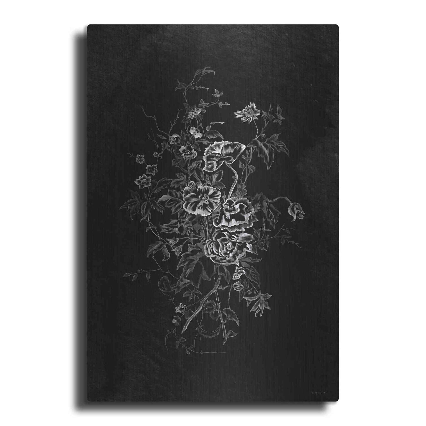 Luxe Metal Art 'Lacey Flowers' by Kamdon Kreations, Metal Wall Art