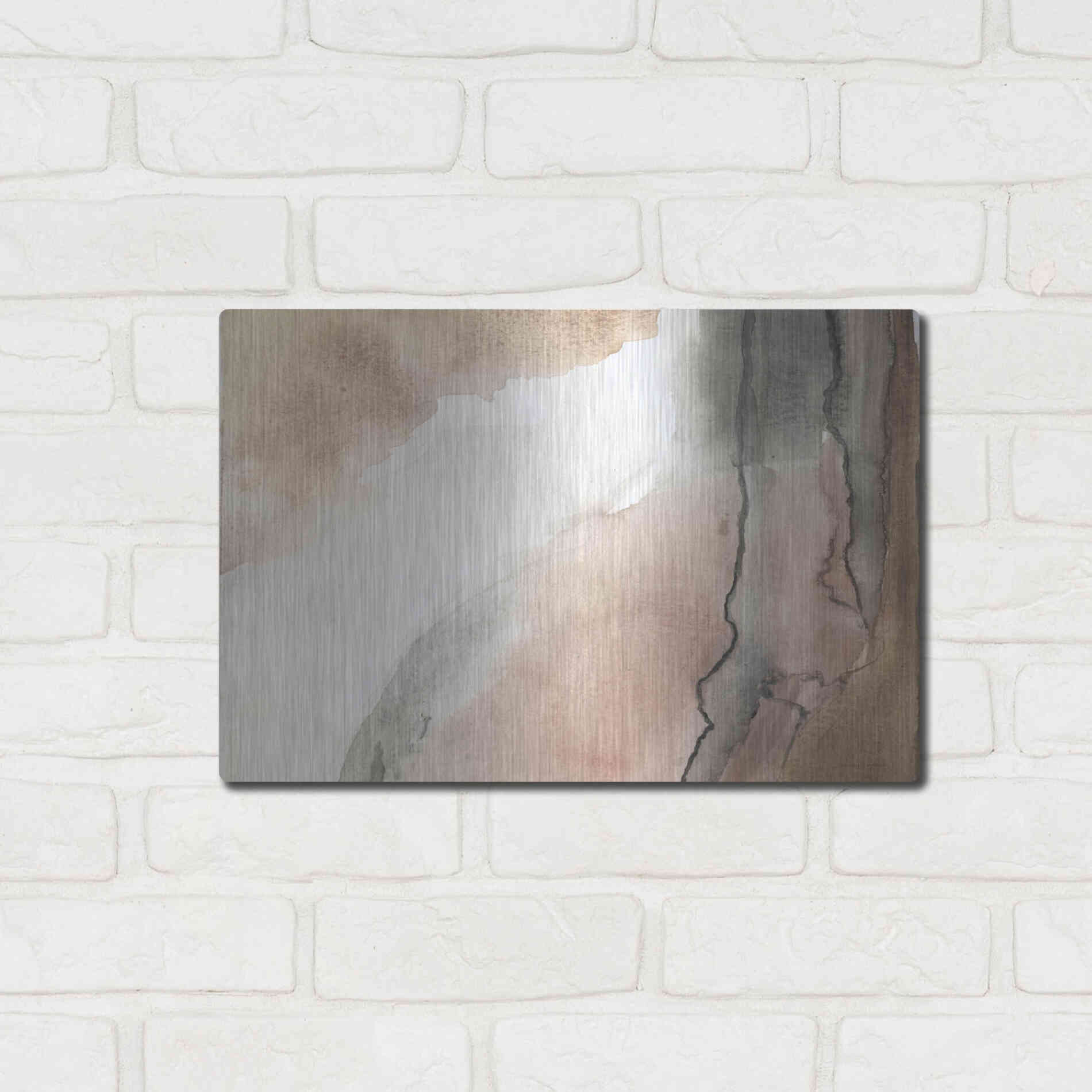 Luxe Metal Art 'Split' by Kamdon Kreations, Metal Wall Art,16x12
