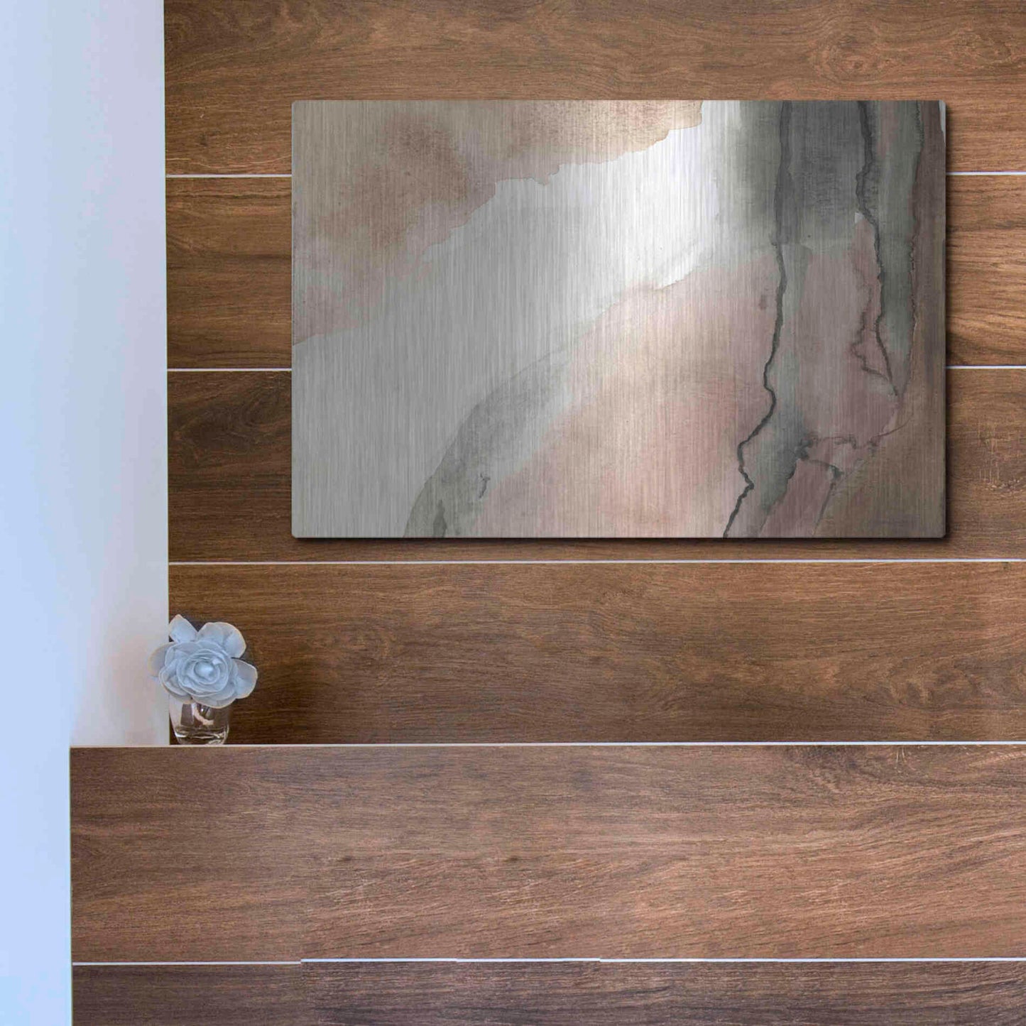 Luxe Metal Art 'Split' by Kamdon Kreations, Metal Wall Art,16x12