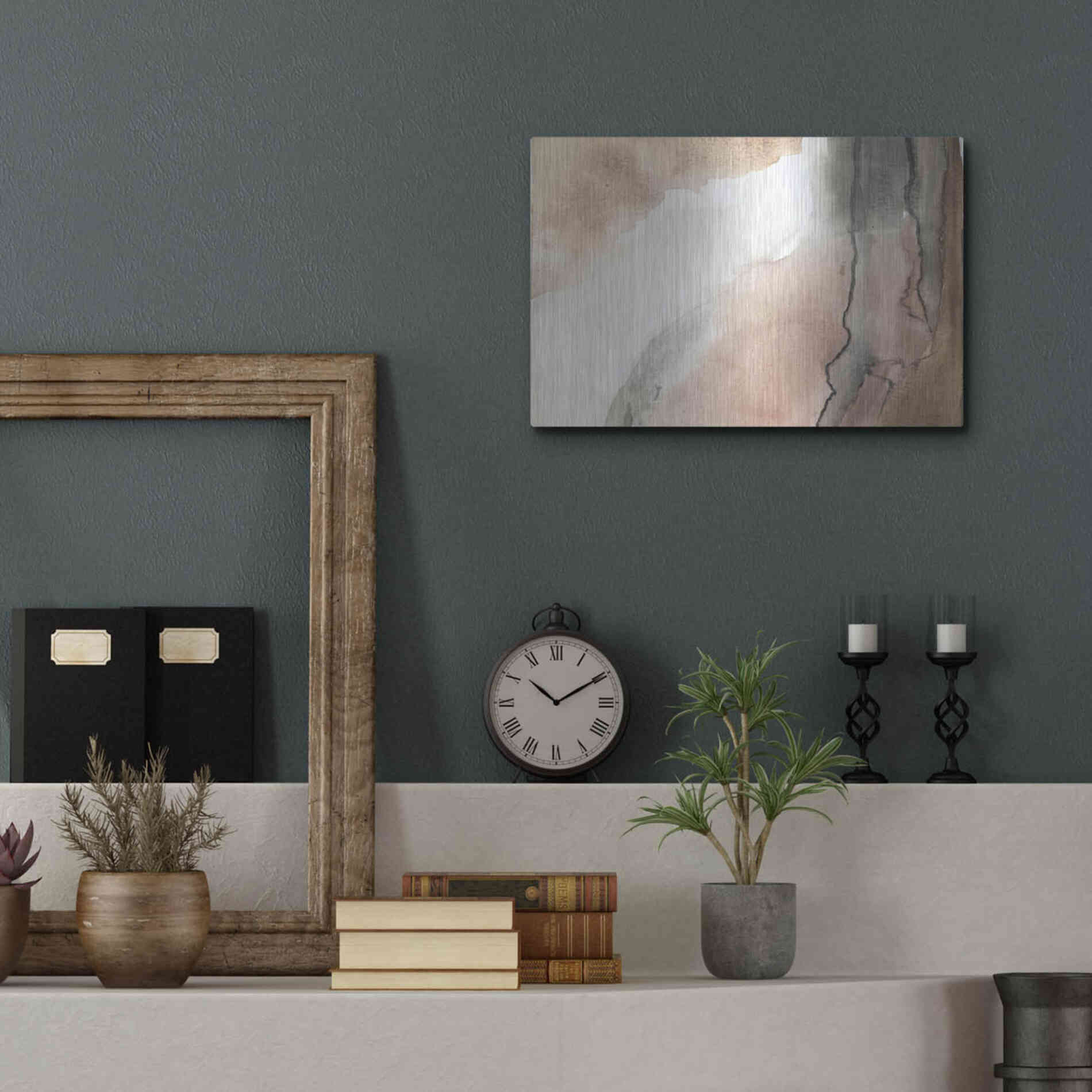Luxe Metal Art 'Split' by Kamdon Kreations, Metal Wall Art,16x12