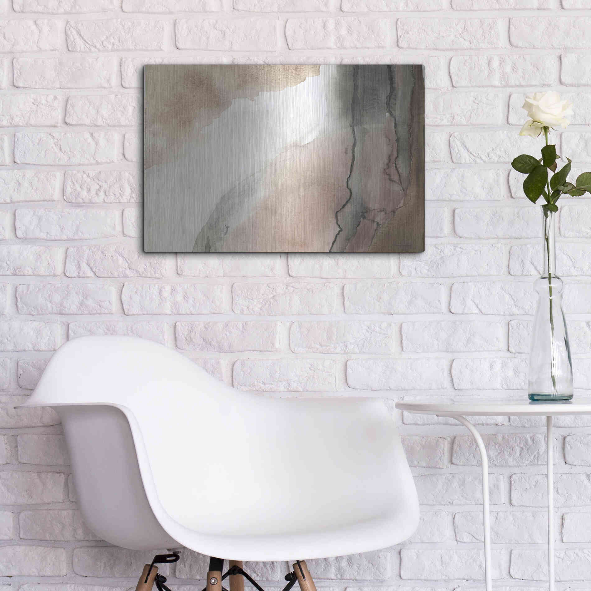 Luxe Metal Art 'Split' by Kamdon Kreations, Metal Wall Art,24x16