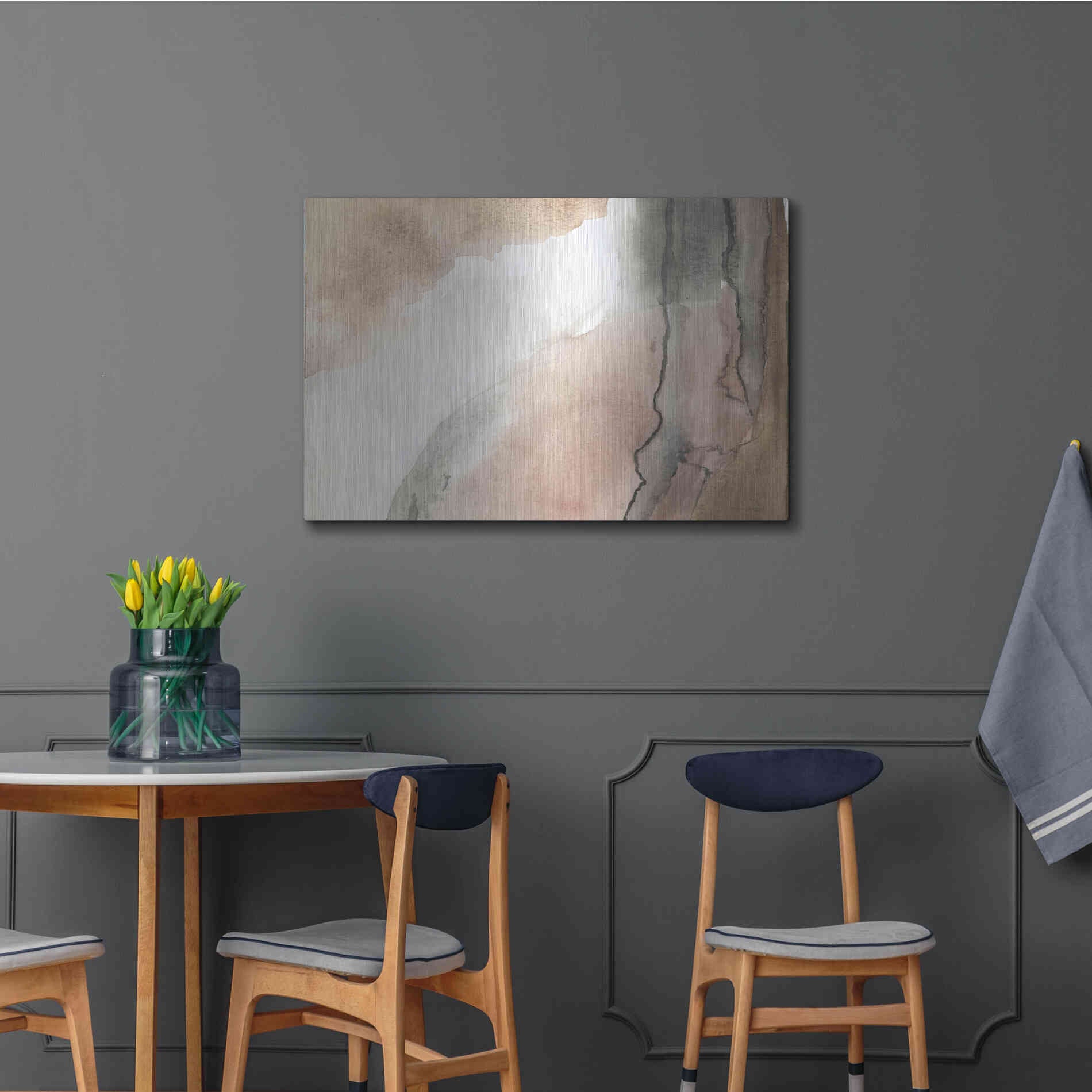 Luxe Metal Art 'Split' by Kamdon Kreations, Metal Wall Art,36x24