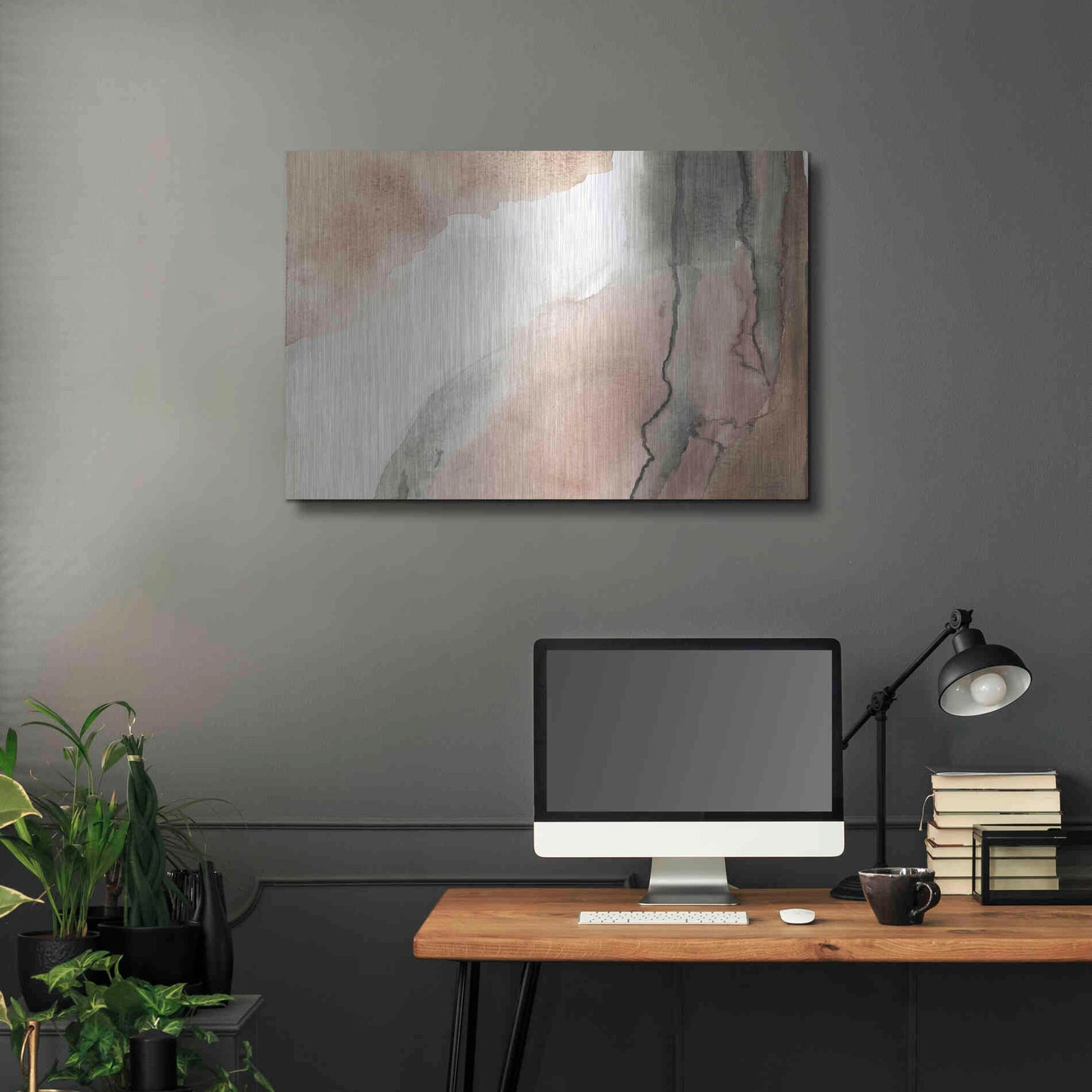 Luxe Metal Art 'Split' by Kamdon Kreations, Metal Wall Art,36x24