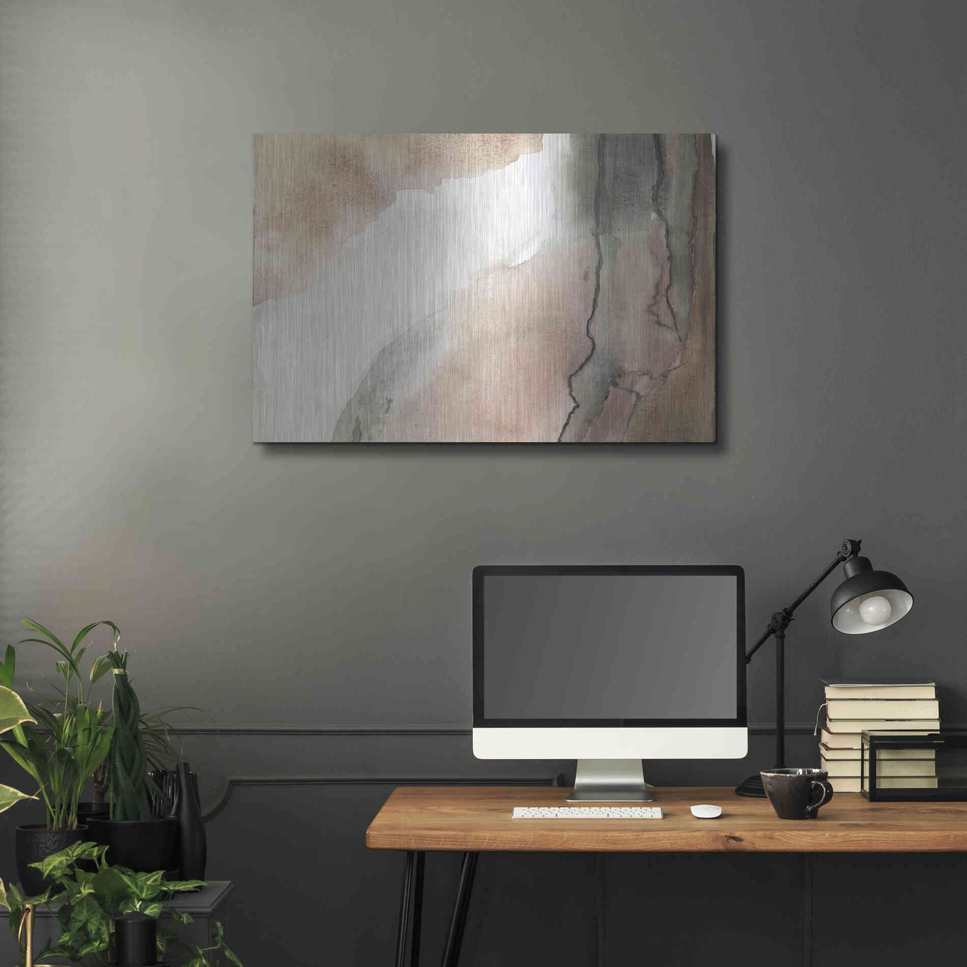 Luxe Metal Art 'Split' by Kamdon Kreations, Metal Wall Art,36x24