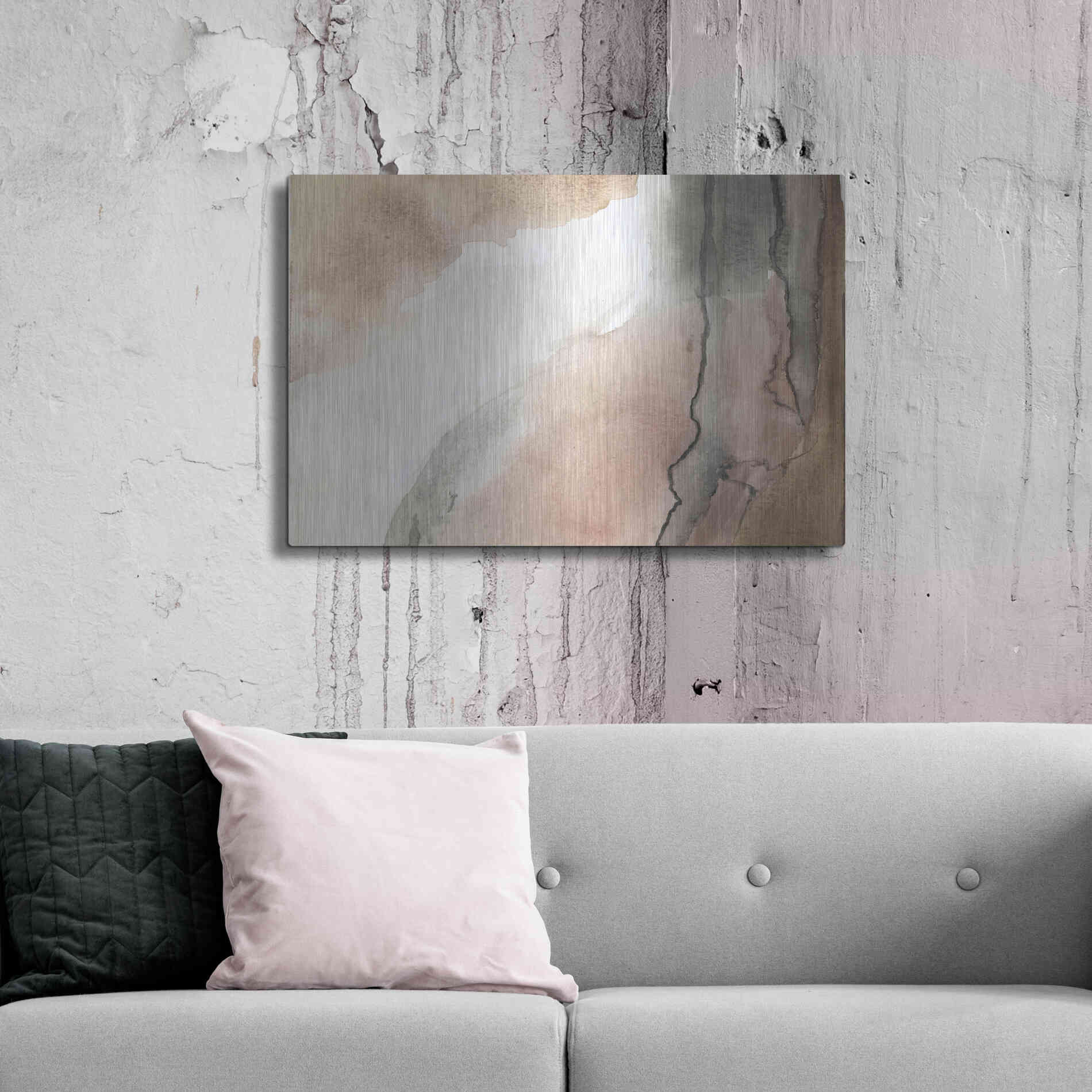 Luxe Metal Art 'Split' by Kamdon Kreations, Metal Wall Art,36x24