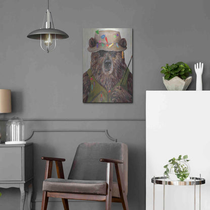 Luxe Metal Art 'Bear-ly a Bite' by Kamdon Kreations, Metal Wall Art,16x24