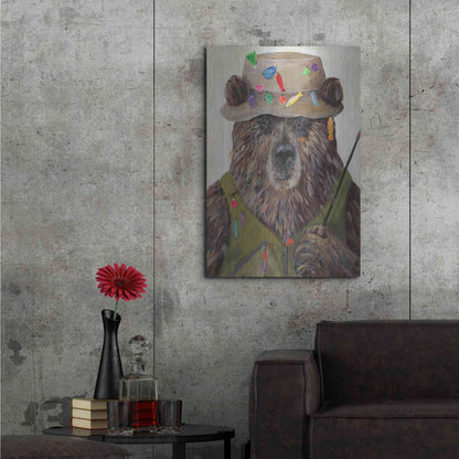 Luxe Metal Art 'Bear-ly a Bite' by Kamdon Kreations, Metal Wall Art,24x36