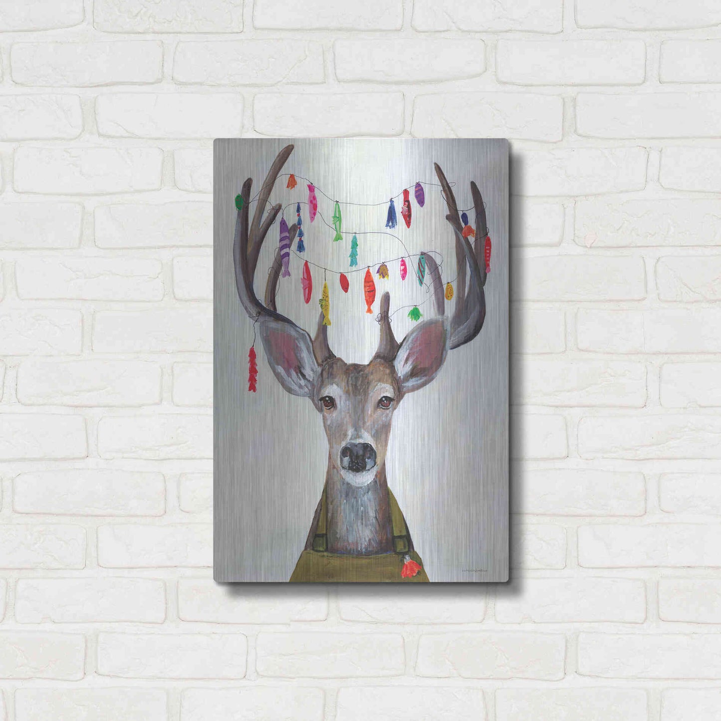 Luxe Metal Art 'My Dear You Look A-Lure-ing' by Kamdon Kreations, Metal Wall Art,16x24
