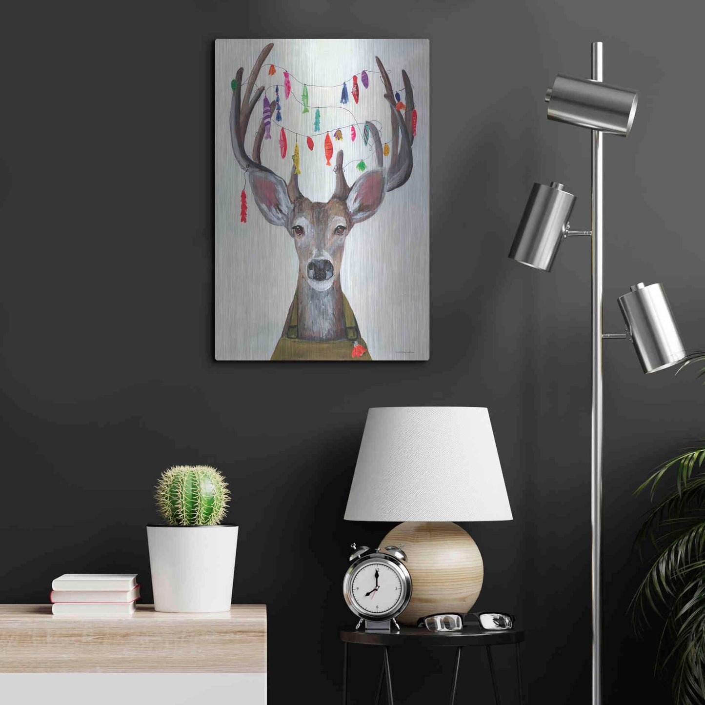 Luxe Metal Art 'My Dear You Look A-Lure-ing' by Kamdon Kreations, Metal Wall Art,16x24