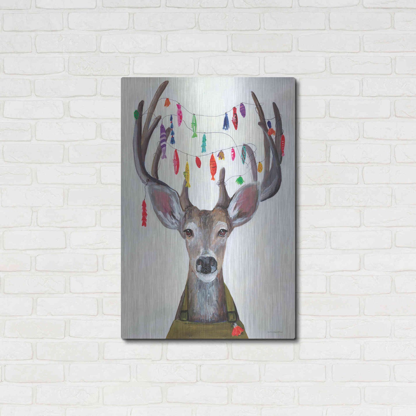 Luxe Metal Art 'My Dear You Look A-Lure-ing' by Kamdon Kreations, Metal Wall Art,24x36