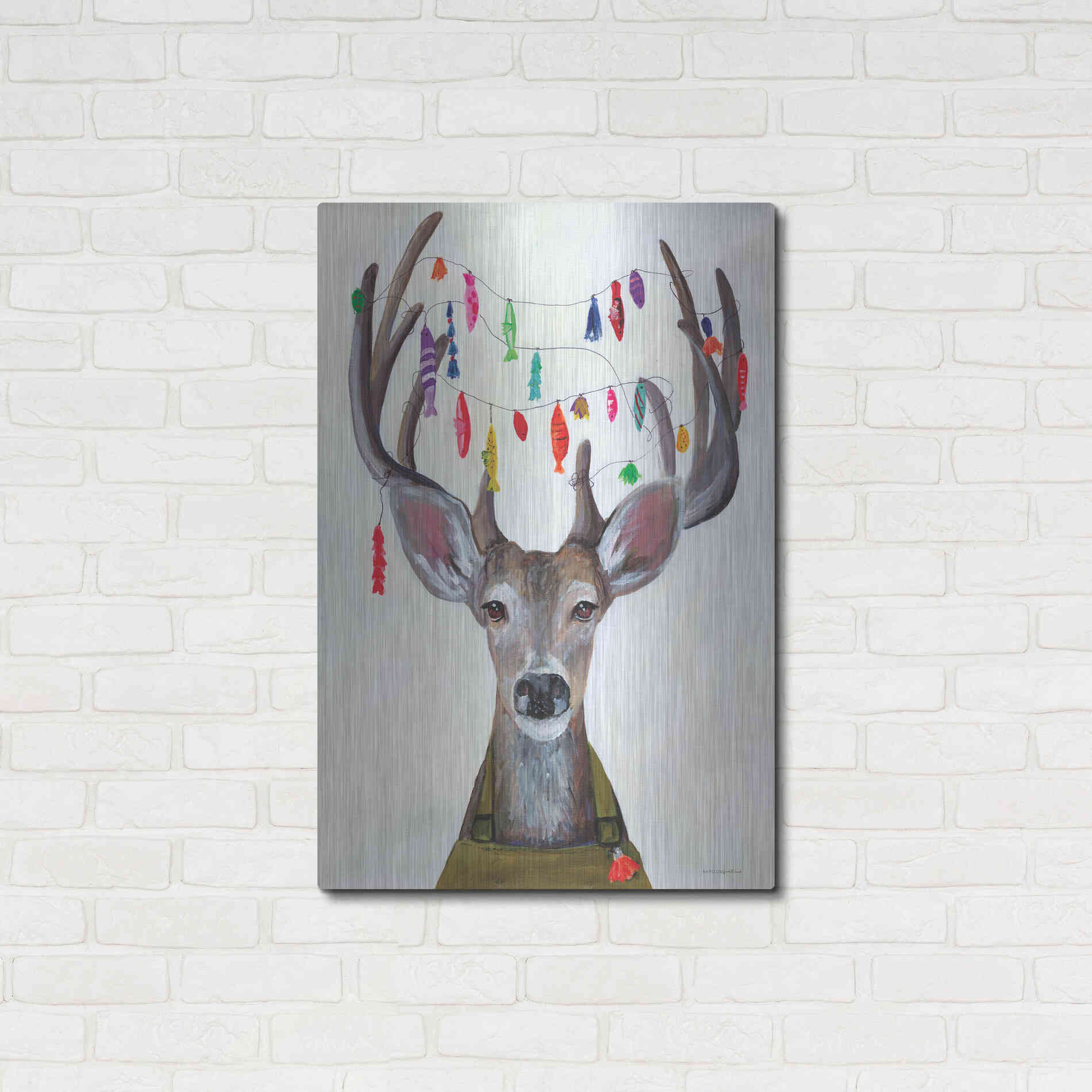 Luxe Metal Art 'My Dear You Look A-Lure-ing' by Kamdon Kreations, Metal Wall Art,24x36